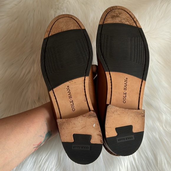 Cole Haan Country Tassel Leather Loafers Size 9 Brown - Picture 11 of 14